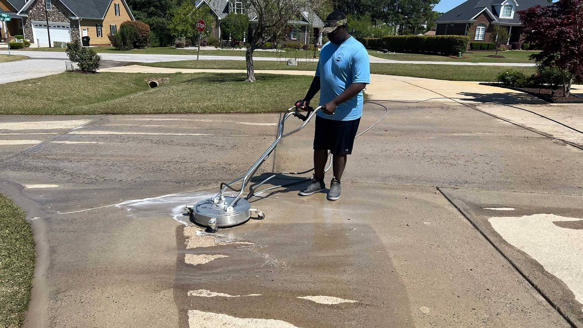 Blue Line Power Washing Banner image